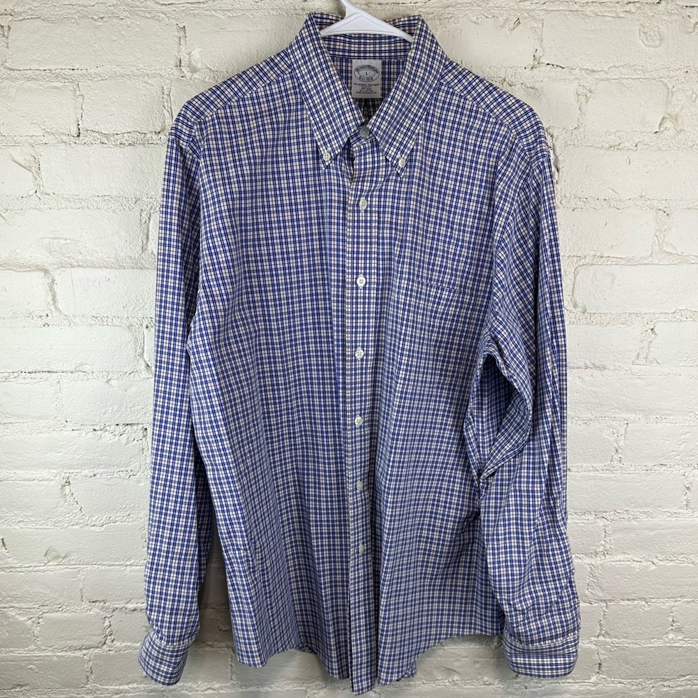 Brooks Brothers Original Polo Shirt 100% Cotton Non Iron Men’s Size Large
